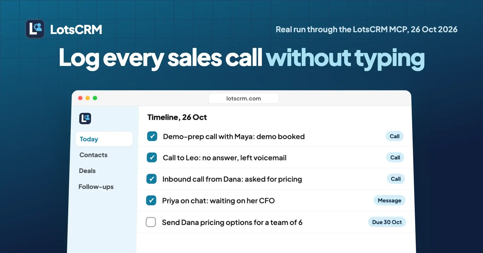 How to Log Every Sales Call in Your CRM Without Typing (Real Run With Claude)